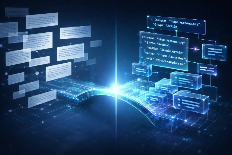 Schema.org ve yapılandırılmış veriler, içeriklerin ChatGPT, Gemini ve Perplexity gibi LLM sistemleri tarafından doğru bağlamda okunmasını sağlar.